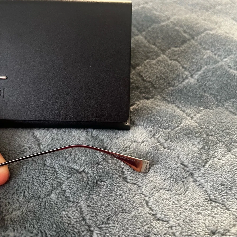Fendi Silver‎ and Black Women's Sunglasses